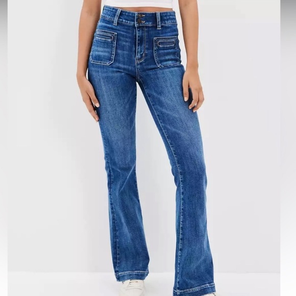 AEO high rise flare jeans - Picture 5 of 10